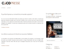 Tablet Screenshot of cocopresse.com